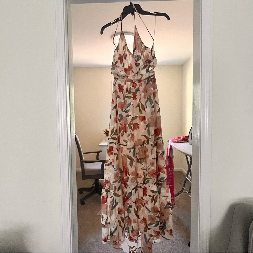 ASTR THE LABEL Cream floral dress M - Picture 6 of 10